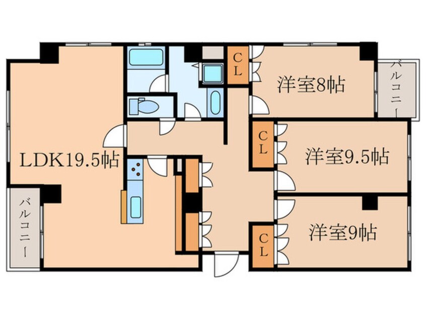 間取図 エ－デルシュロス