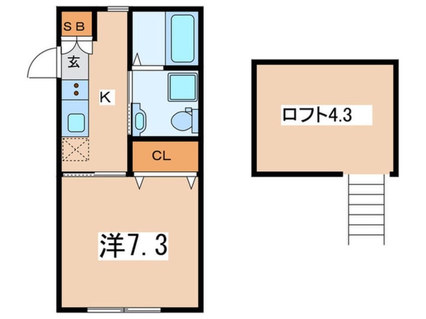 間取図 Beams　Pine