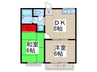 ミヌマストリ－ム 2DKの間取り