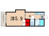 パ－ルハイム 1Kの間取り