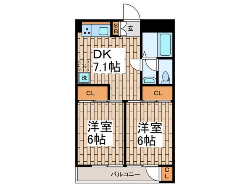 間取図 メイゾン茨田