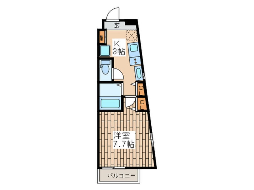 間取図 プライムア－バン烏山ガレリア