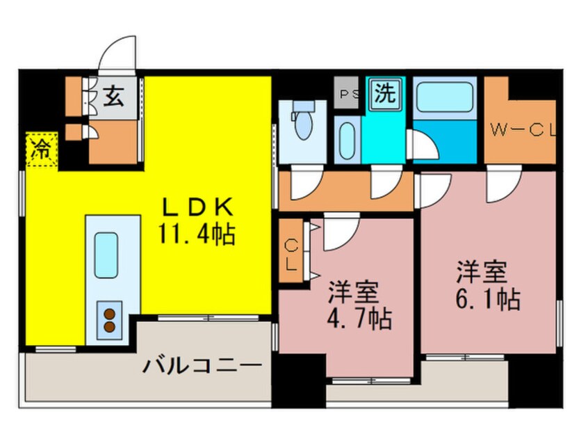 間取図 アブレスト動坂