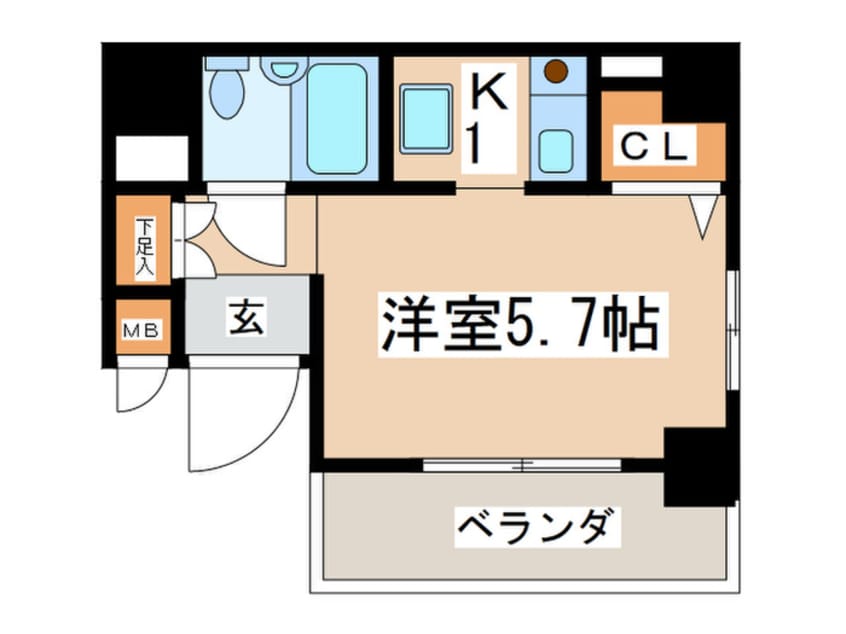 間取図 ヴァンハウス吉野町（506）