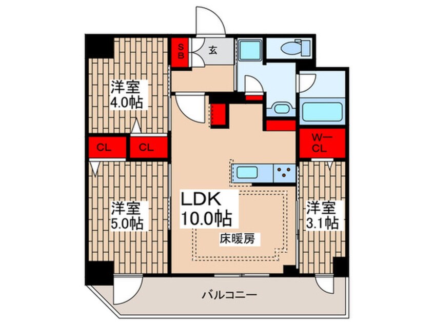 間取図 アーバネックス新御徒町