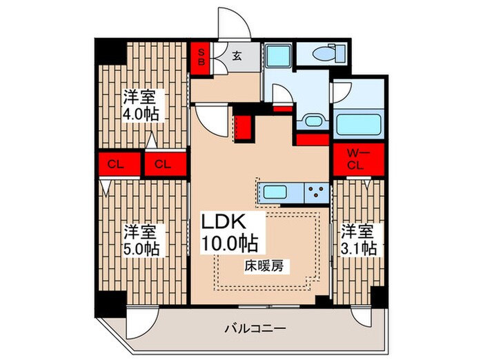 間取り図 アーバネックス新御徒町