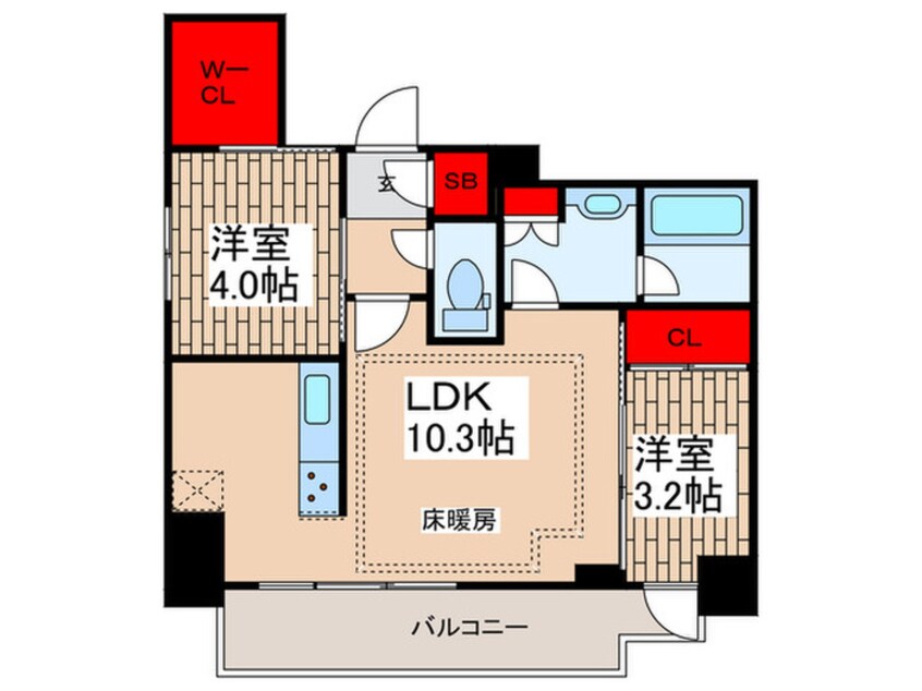 間取図 アーバネックス新御徒町