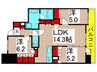 プラウド綾瀬（1302） 3LDKの間取り