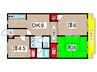 ラフォーレ５ 3DKの間取り