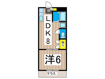 間取図 パルコート34　Ｂ