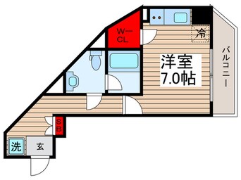 間取図 ベルシード門前仲町Ⅱ（205）