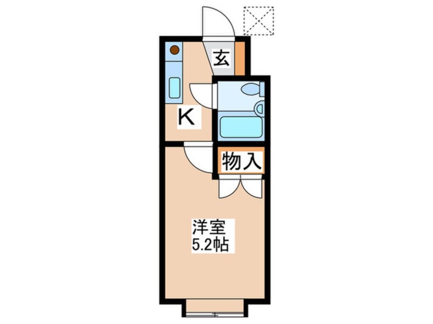 間取図 ヘリオス３７８谷保