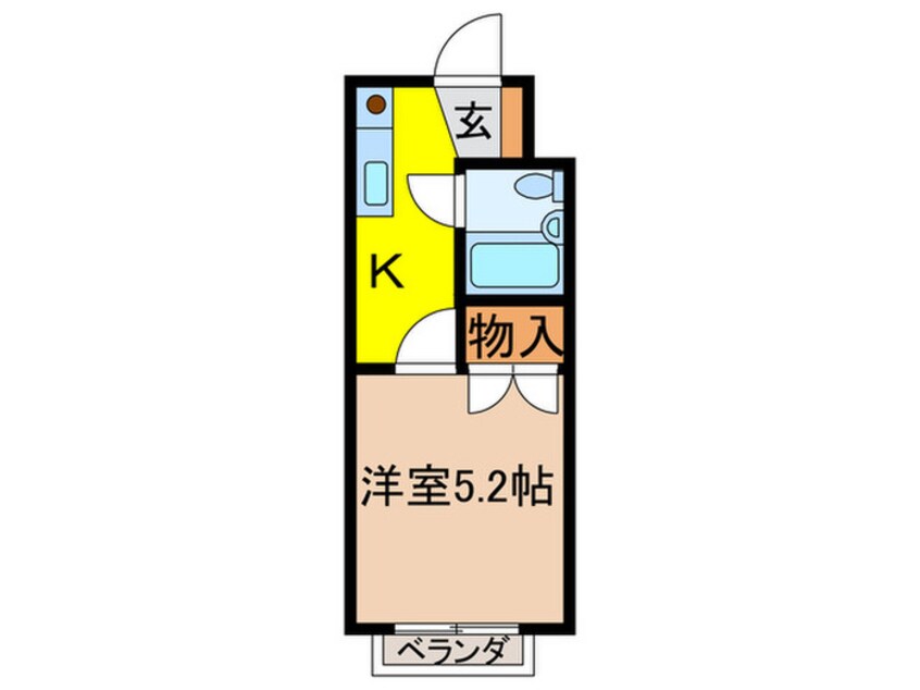 間取図 ヘリオス３７８谷保