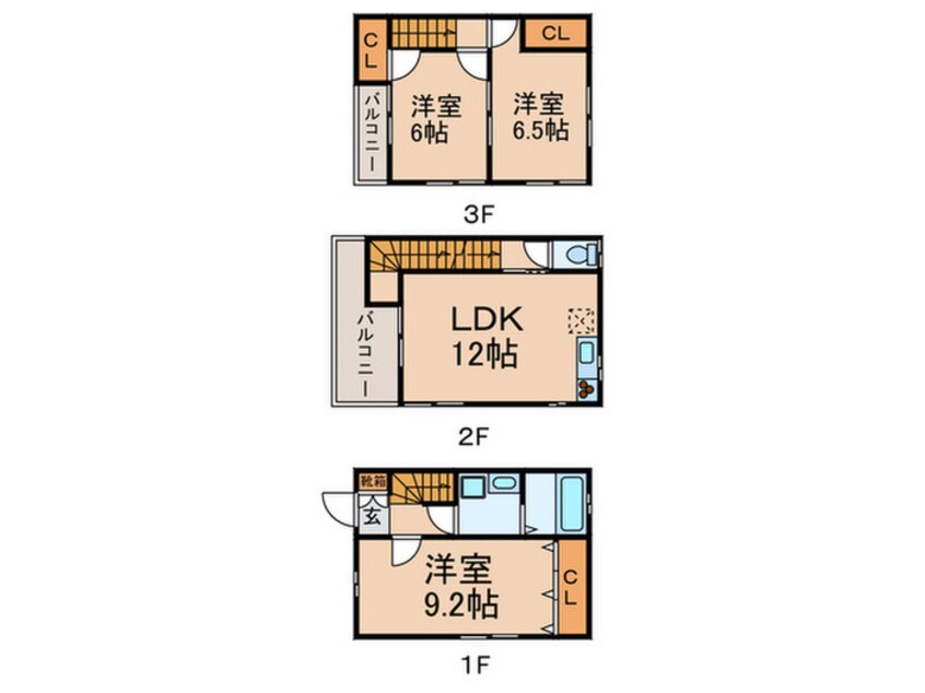 間取図 アバンテ西落合Ｄ