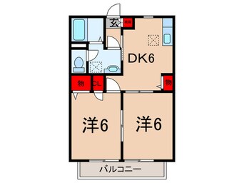 間取図 ヴェルジュ西大泉