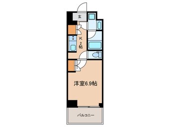 間取図 オアーゼ新宿市谷薬王寺