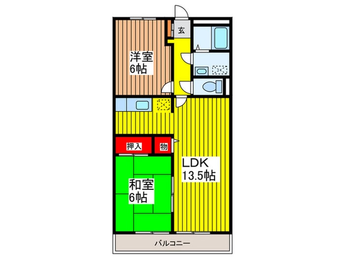 間取り図 ビラージュＹＳ　Ｂ棟