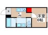 Like北柏 1Kの間取り