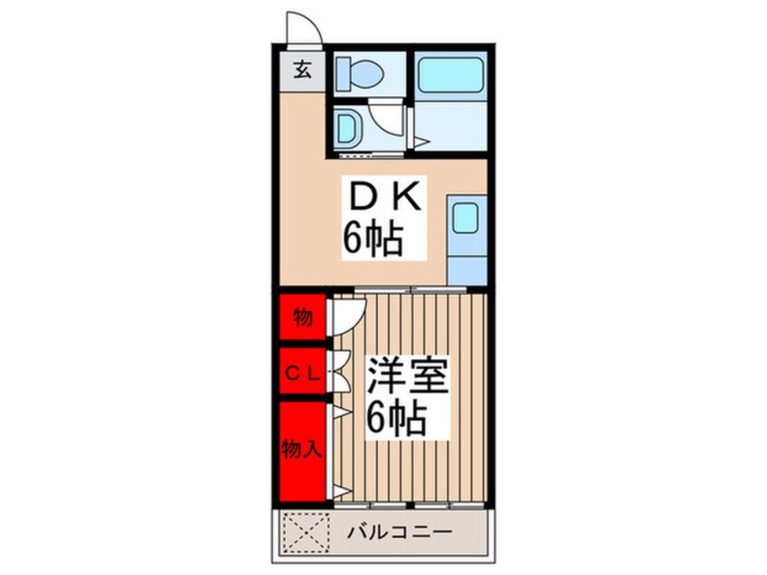 間取図 コスモハイツ