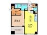 コンフォリア日本橋人形町 1LDK+Sの間取り
