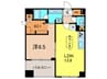 コンフォリア日本橋人形町 1LDK+Sの間取り