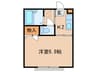 イーグルヒロ 1Kの間取り