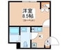 プロス千歳烏山らしくらす 1Kの間取り
