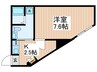 プロス千歳烏山らしくらす 1Kの間取り