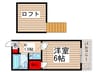 ゼフィランサス五香 1Kの間取り