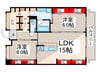 アムカス 2LDK+Sの間取り
