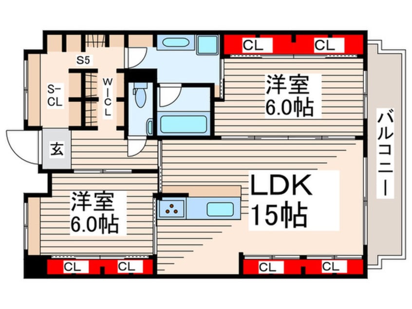 間取図 アムカス