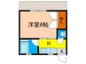 桜ハイム 1Kの間取り