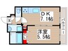 アルチェコート 1DKの間取り