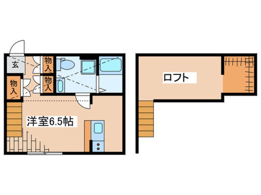 間取図 プリマドンナ淵野辺　壱番館