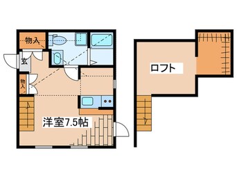 間取図 プリマドンナ淵野辺　壱番館