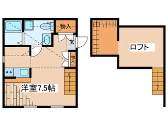 間取図 プリマドンナ淵野辺　壱番館