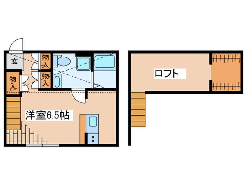 間取図 プリマドンナ淵野辺　壱番館