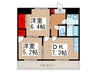 SUN&SUN 2DKの間取り