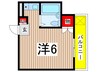 コ－ポリバ－サイド 1Rの間取り