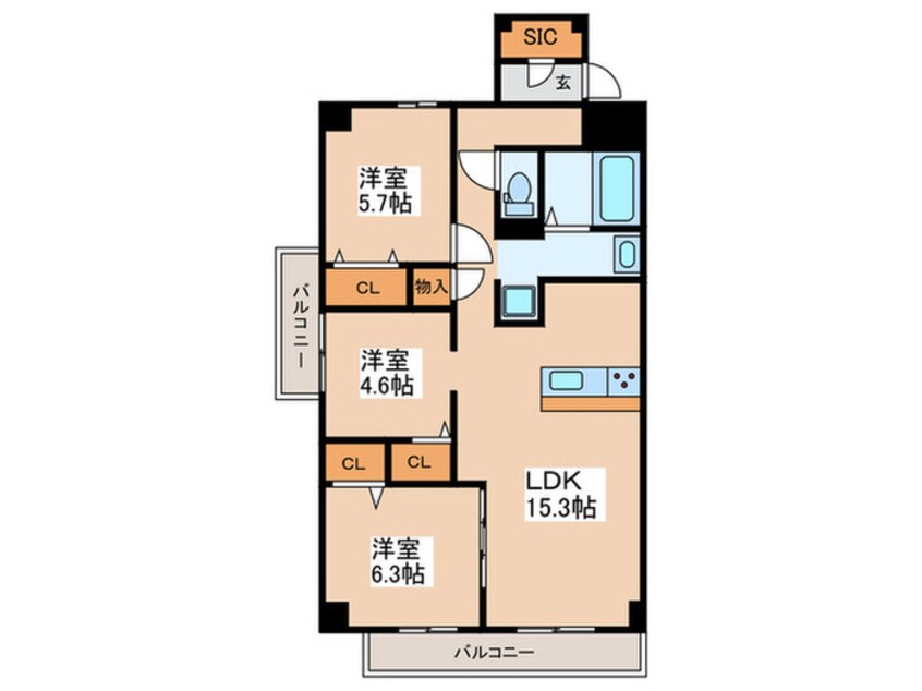 間取図 デラーノ