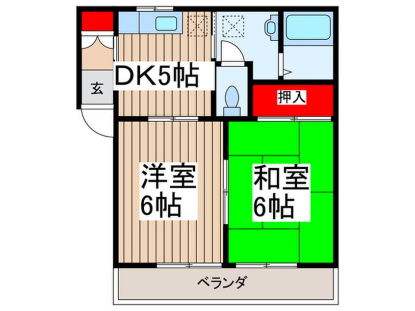 間取図 FTハイムＢ