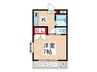 メゾンルミエ－ル 1Kの間取り