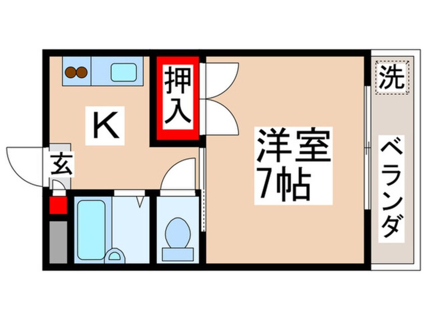 間取図 メゾンルミエ－ル