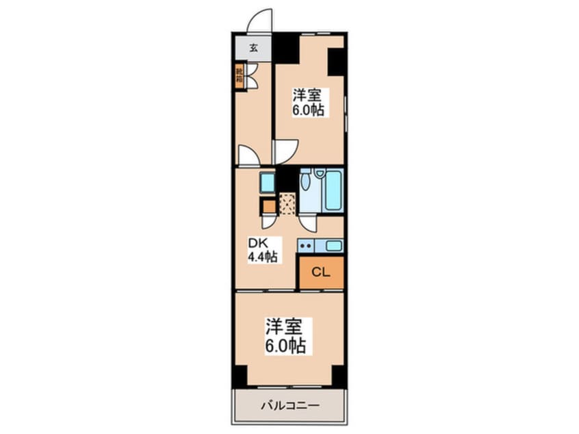 間取図 パークサイド日東