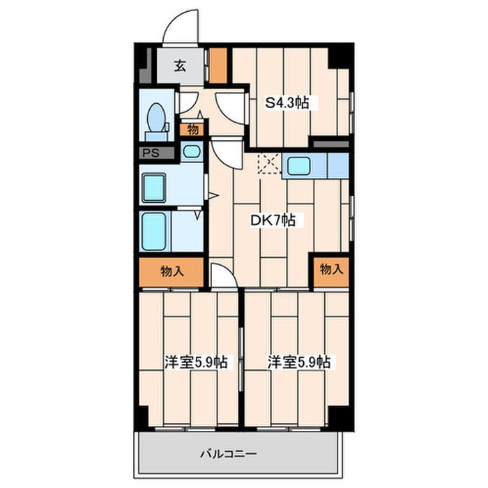 間取り図 グランドゥール溝ノ口