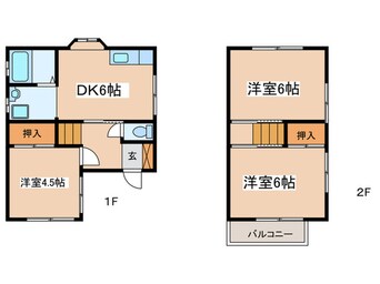 間取図 押尾貸家