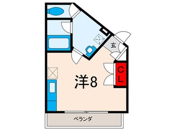 間取図 Ｔｅｒｒａｓｓｅ　Ｏｋｕ