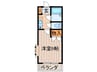 大森コ－ポ 1Kの間取り