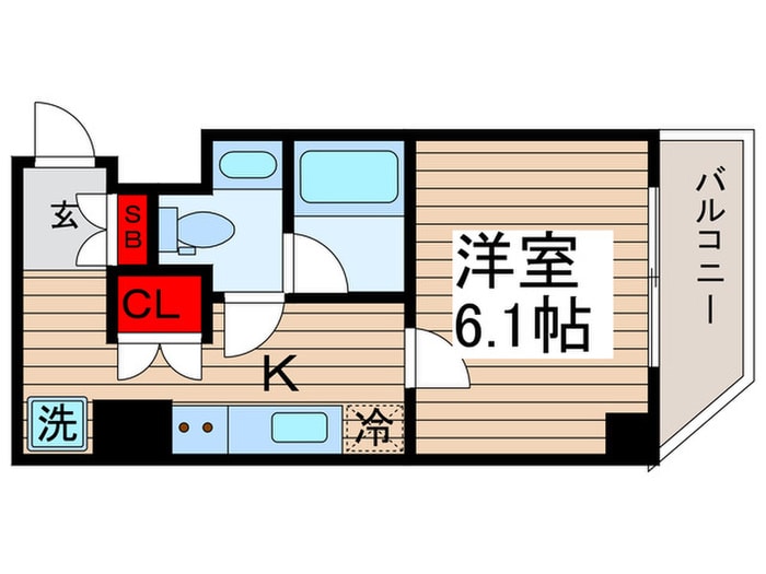 間取り図 ベルシード門前仲町Ⅱ(701)