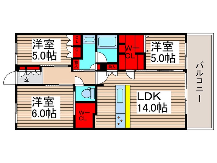 間取り図 ｲﾆｼｱ浦安ｸﾞﾗﾝﾌﾟﾚｲｽ（３０２）